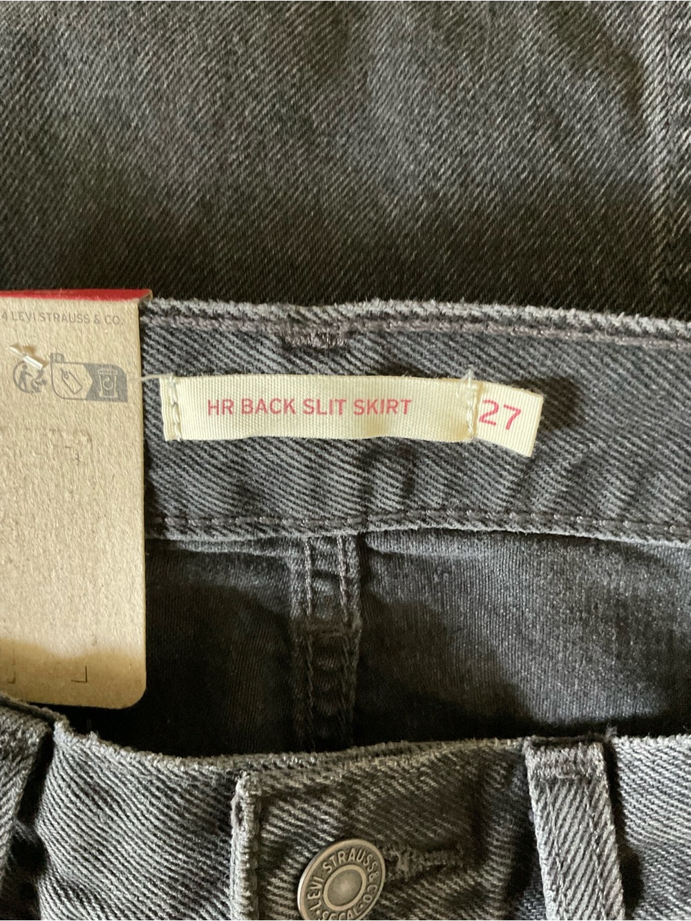 Levi’s Black High-Waist Denim Pencil Skirt New - Picture 5 of 7